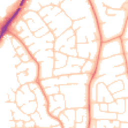 Daytime road noise heatmap for LE13 0BU