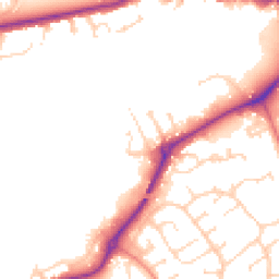 Daytime road noise heatmap for LE13 0BZ