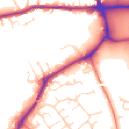 Daytime road noise heatmap for LE13 0DD