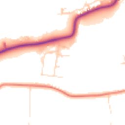 Daytime road noise heatmap for LE13 0DG
