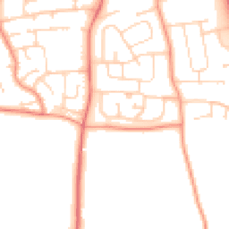 Daytime road noise heatmap for LE13 0DJ