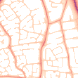 Daytime road noise heatmap for LE13 0DP