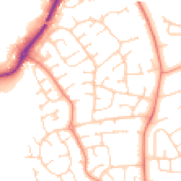 Daytime road noise heatmap for LE13 0DR