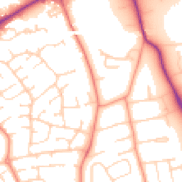 Daytime road noise heatmap for LE13 0ED