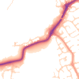 Daytime road noise heatmap for LE13 0FA