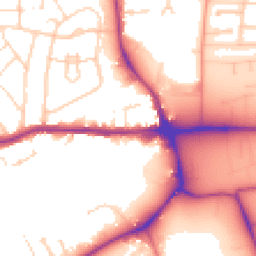 Daytime road noise heatmap for LE13 0HR