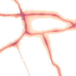 Night-time road noise heatmap for LE13 0PT