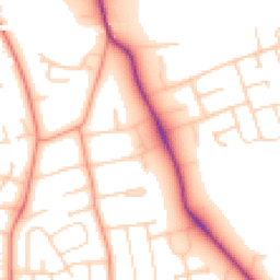 Daytime road noise heatmap for LE13 0QH