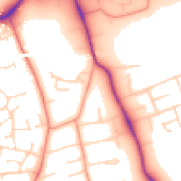 Daytime road noise heatmap for LE13 0QJ