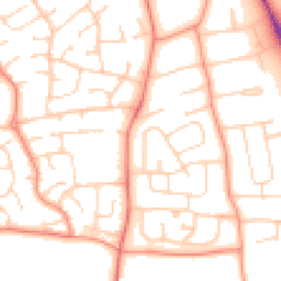 Daytime road noise heatmap for LE13 0QN