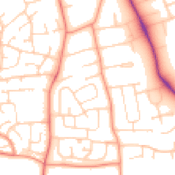 Daytime road noise heatmap for LE13 0QS