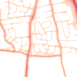 Daytime road noise heatmap for LE13 0RA