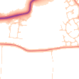 Daytime road noise heatmap for LE13 0XH