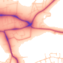 Daytime road noise heatmap for LE13 1AB