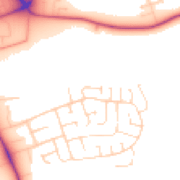 Daytime road noise heatmap for LE13 1ER