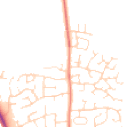 Daytime road noise heatmap for LE13 1GY