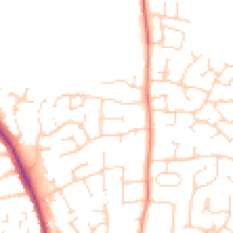 Daytime road noise heatmap for LE13 1JW