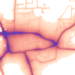 Daytime road noise heatmap for LE13 1LY