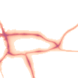 Night-time road noise heatmap for LE13 1LY