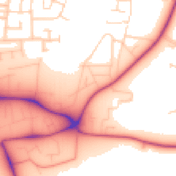 Daytime road noise heatmap for LE13 1PX
