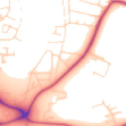 Daytime road noise heatmap for LE13 1QA