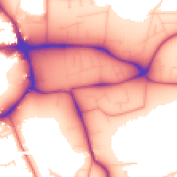 Daytime road noise heatmap for LE13 1XJ