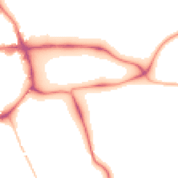 Night-time road noise heatmap for LE13 1XJ