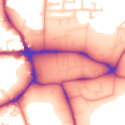 Daytime road noise heatmap for LE13 1XQ