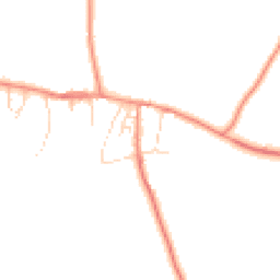 Daytime road noise heatmap for LE14 2AD