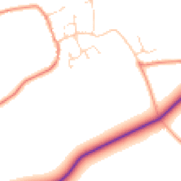 Daytime road noise heatmap for LE14 2BX