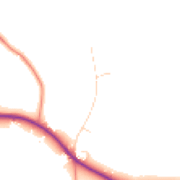 Daytime road noise heatmap for LE14 2DN