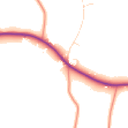 Daytime road noise heatmap for LE14 2DX