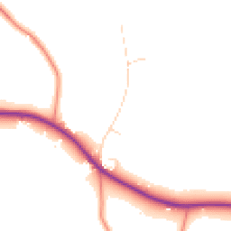 Daytime road noise heatmap for LE14 2EA