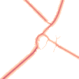 Daytime road noise heatmap for LE14 2HS