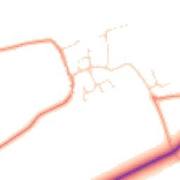 Daytime road noise heatmap for LE14 2NH