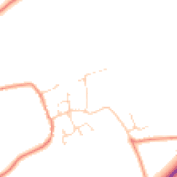 Daytime road noise heatmap for LE14 2NN