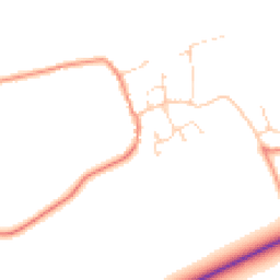 Daytime road noise heatmap for LE14 2NW