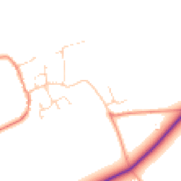 Daytime road noise heatmap for LE14 2PB