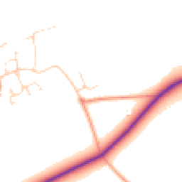 Daytime road noise heatmap for LE14 2PF