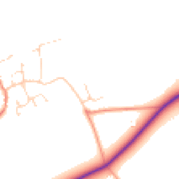 Daytime road noise heatmap for LE14 2PH