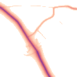 Daytime road noise heatmap for LE14 2UB