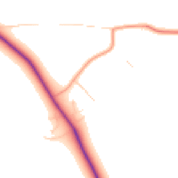 Daytime road noise heatmap for LE14 2XA