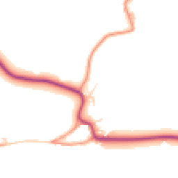 Daytime road noise heatmap for LE14 3AZ