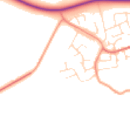 Daytime road noise heatmap for LE14 3BS