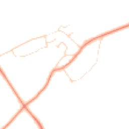 Daytime road noise heatmap for LE14 3LS