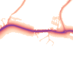 Daytime road noise heatmap for LE14 3QL