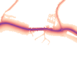 Daytime road noise heatmap for LE14 3QT