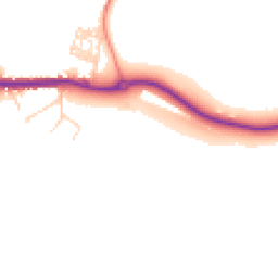 Daytime road noise heatmap for LE14 3QU