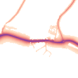 Daytime road noise heatmap for LE14 3QX
