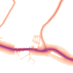 Daytime road noise heatmap for LE14 3QY